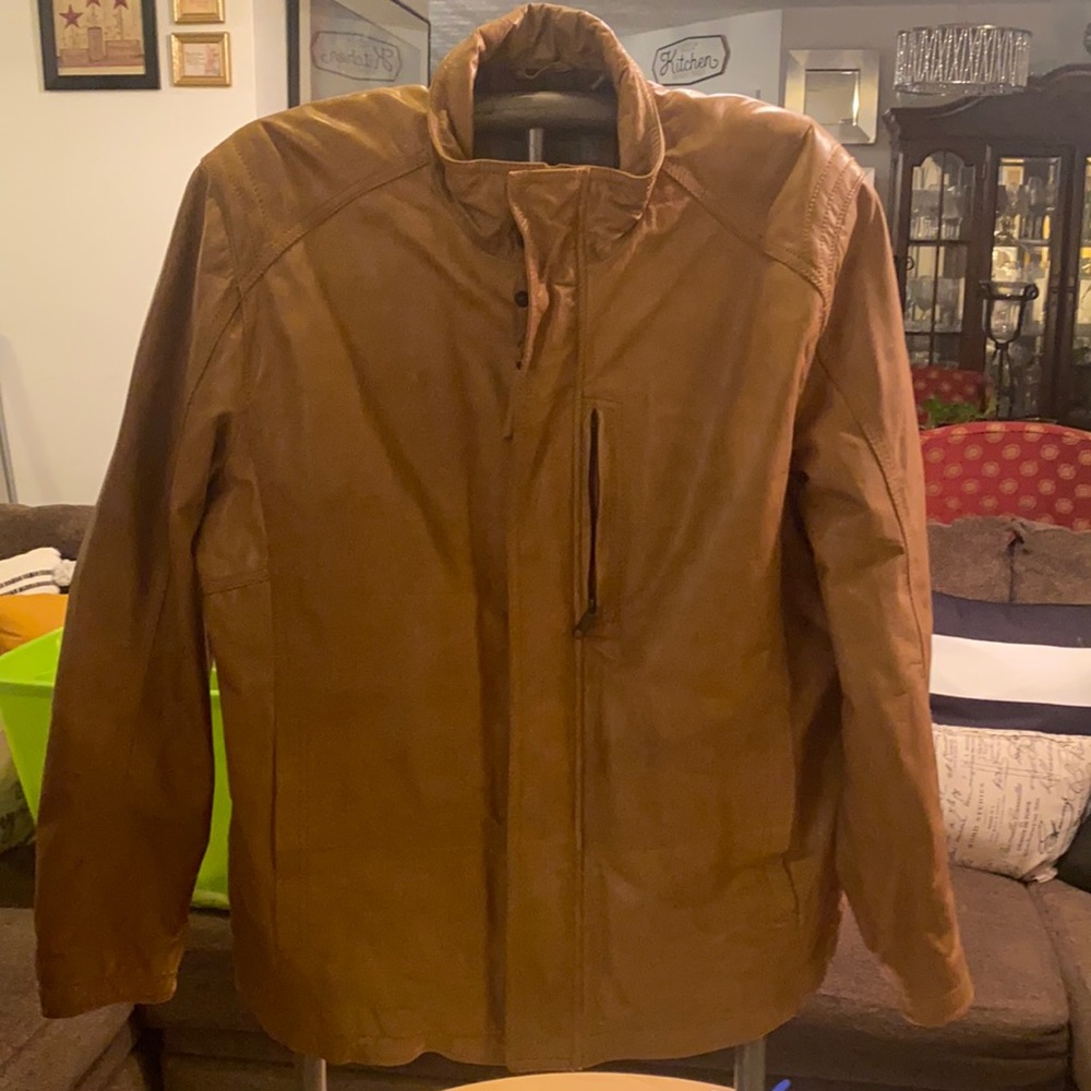 Marc New York Leather Jacket (Cel)